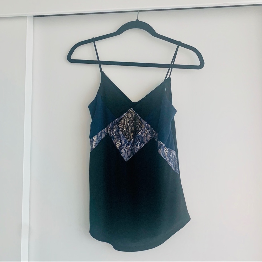 Express Lace Cami Blue/Black (XS)